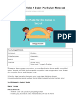 Soal Matematika Kelas 4 Sudut Kurikulum Merdeka