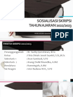 SOSIALISASI Mahasiswa SKRIPSI S.TR TLM 2022-2023