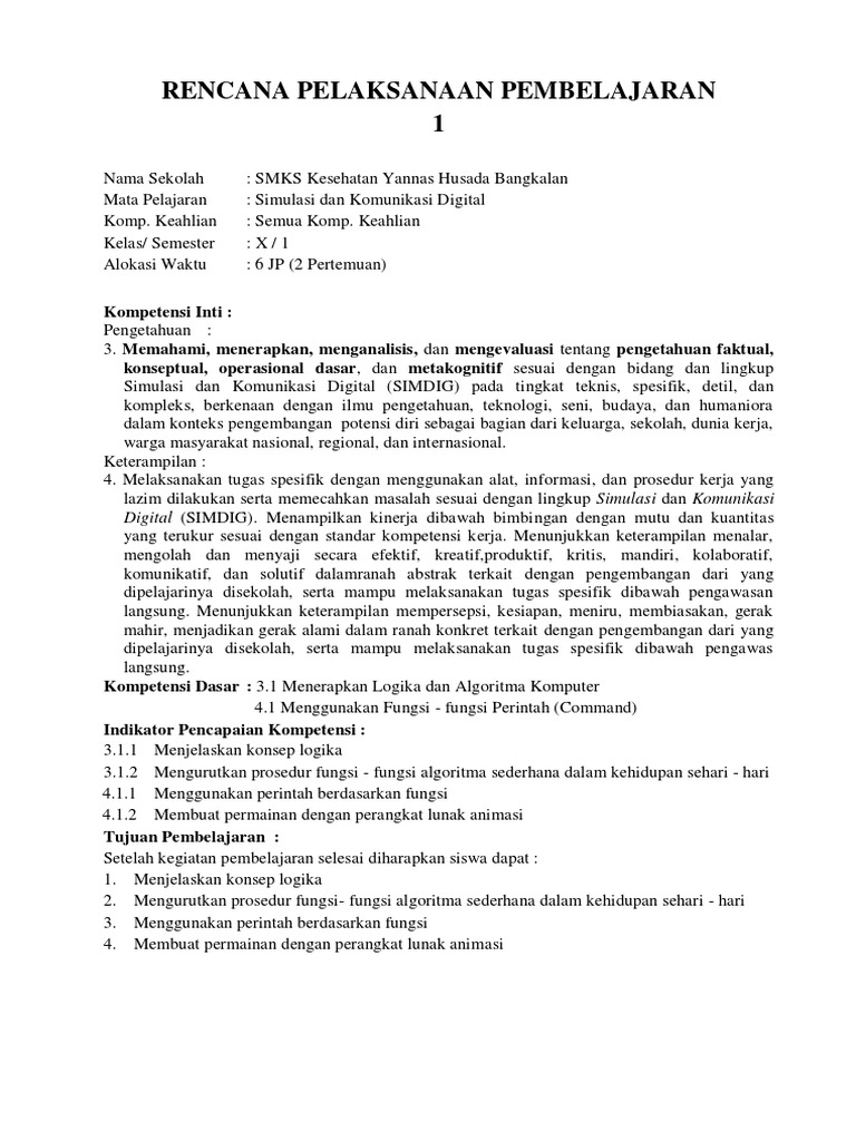 RPP Simdig | PDF | Komputer
