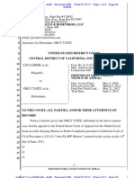 LIBERI V TAITZ - 285 - NOTICE OF APPEAL To The 9th CCA Filed by Defendant ORLY TAITZ. - Gov - Uscourts.cacd.497989.285.0