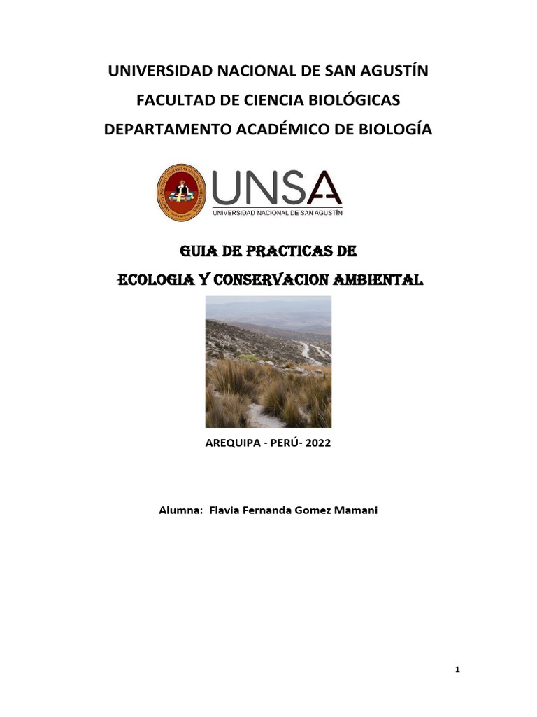 Practica 1 Ecologia | PDF | Science