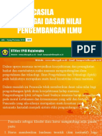 Materi 8 - Pancasila Sebagai Dasar Nilai Pengembangan Ilmu