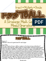 Add Subtract Multiply Divide: A Strategic Math Game For Mixed Operations