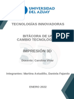Bitacora Impresion 3d