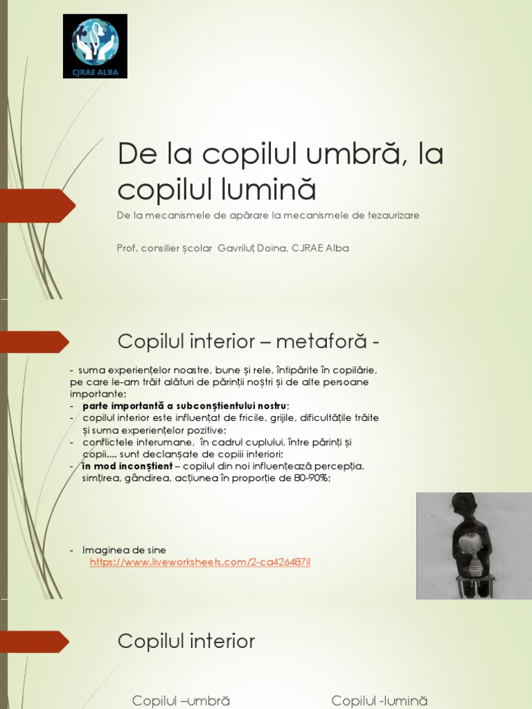 De La Copilul Umbră La Copilul Lumină | PDF