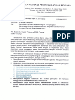 Surat Peringatan Dini Dan Langkah Kesiapsiagaan Potensi Banjir Dan Gerakan Tanah Oktober 2022