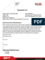 Amandeep Singh (20BCS5399) PBLJ Lab Worksheet 2.1