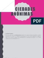 SOCIEDADES ANóNIMAS