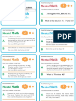 Mental Maths GR 4-5