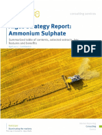 Argus Strategy Report Ammonium Sulphate - Full Table of Contents