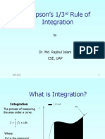 2 - Simpson's 1by3rd Rule