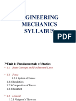 Applied Mechanics Syllabus