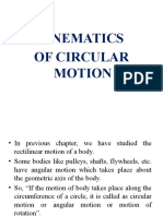 Kinematics of Circular Motion