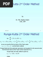 2 - Runge-Kutta 2nd Order Method