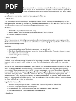 Informative Essay