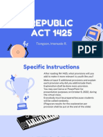 RA 1425 provisions for youth