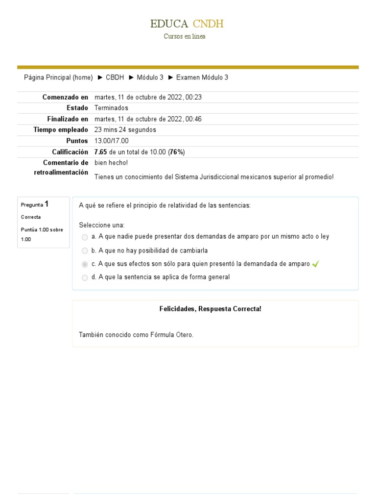 Examen Módulo 3 Pdf
