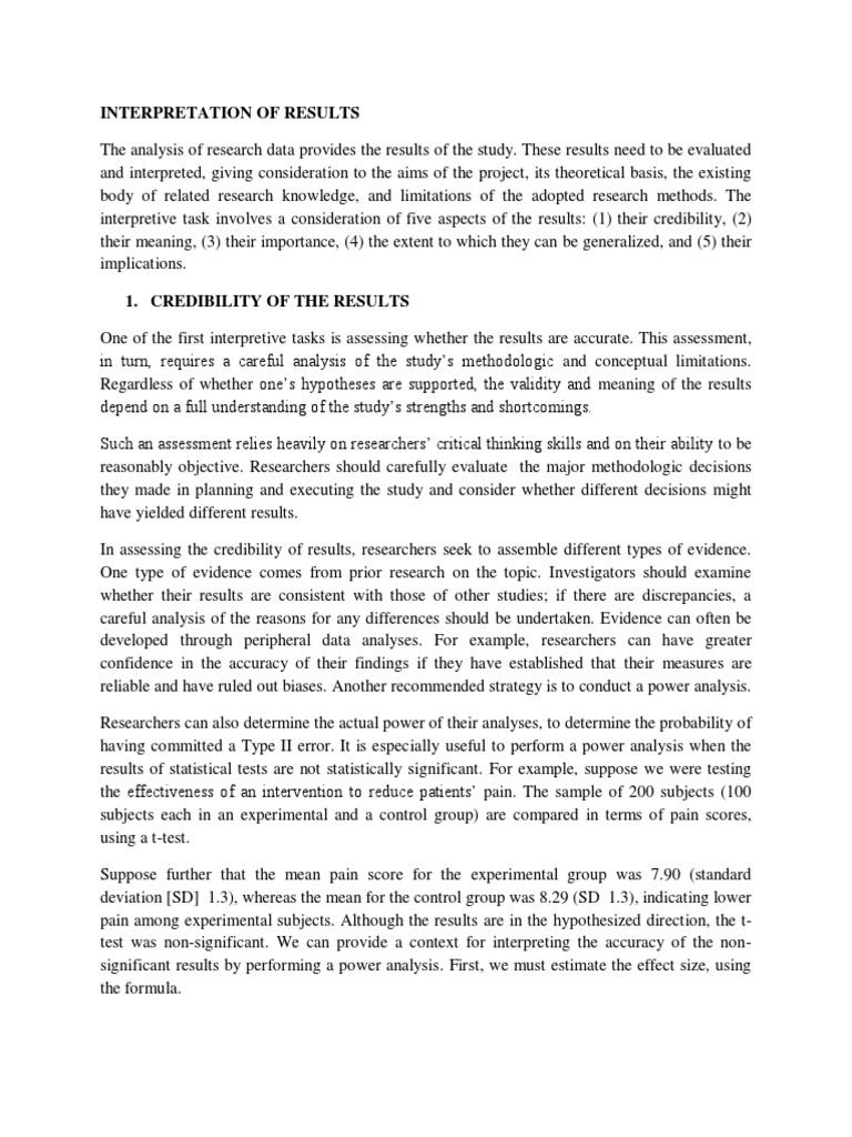 Interpretation of Data | PDF