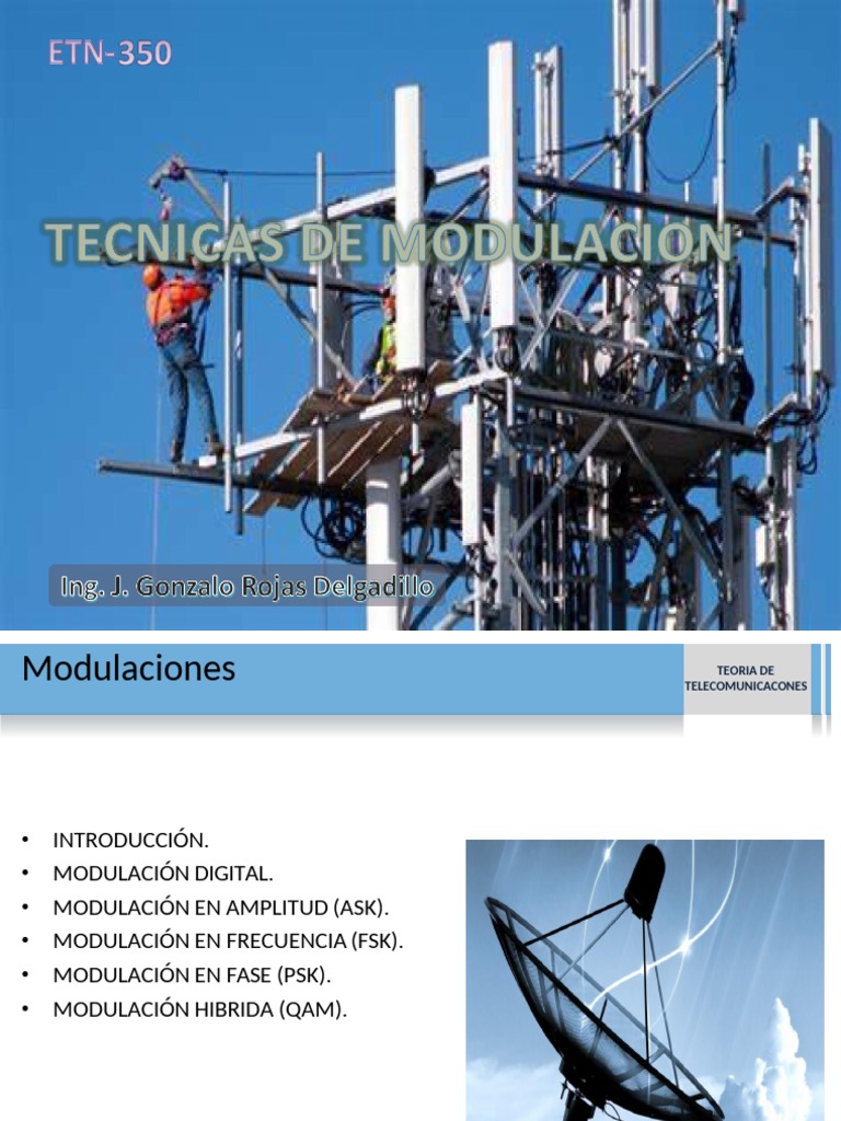 Tipos de Modulaciones en Telecomunicaciones | PDF | Modulación | Oscilación