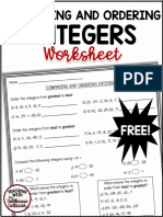 COMPARINGANDORDERINGINTEGERSFreeWorksheetCCSS6NSC7 2