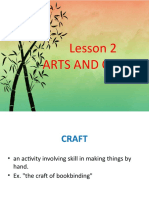 UNIT I Lesson 2 Arts and Crafts