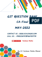 GST Question Bank May 22 by CA Yachna Mutha Bhurat