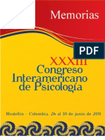 Memorias XXX Congreso Interamericano de Psicología, Medellín 2011