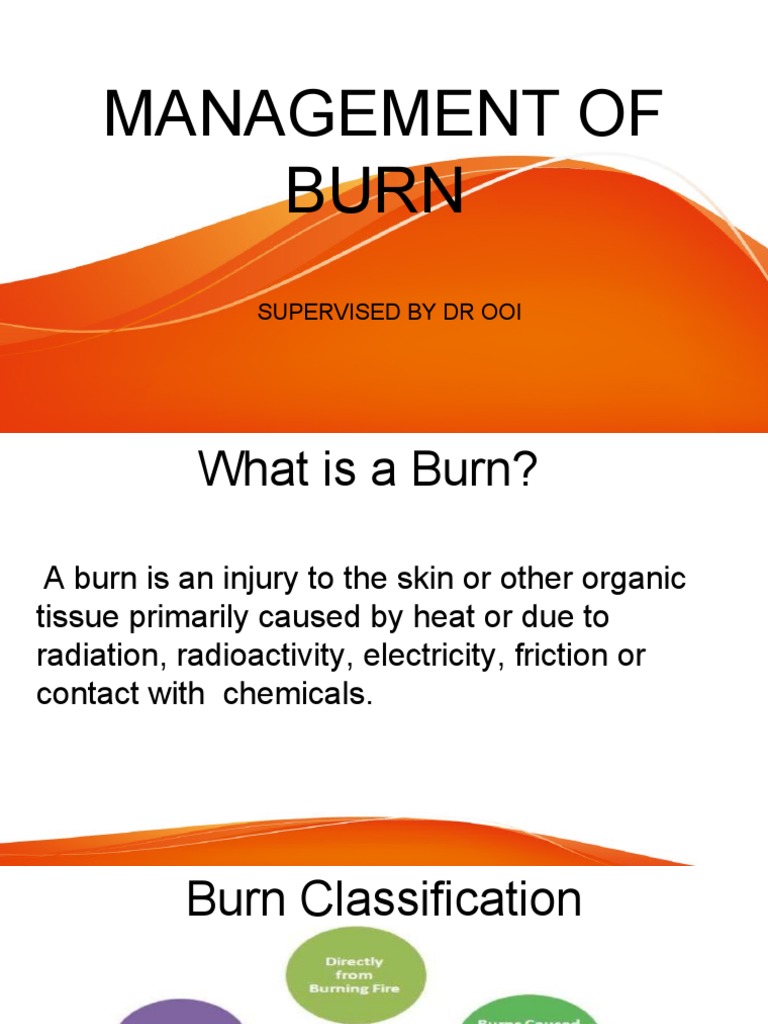 Management of Burn PDF Burn Wound