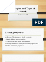 Principles and Types of Speech