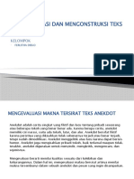 Mengevaluasi Dan Mengonstruksi Teks Anekdot