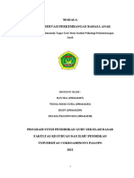 LAPORAN HASIL OBSERVASI PERKEMBANGAN BAHASA ANAK (Psikologi) Fikss