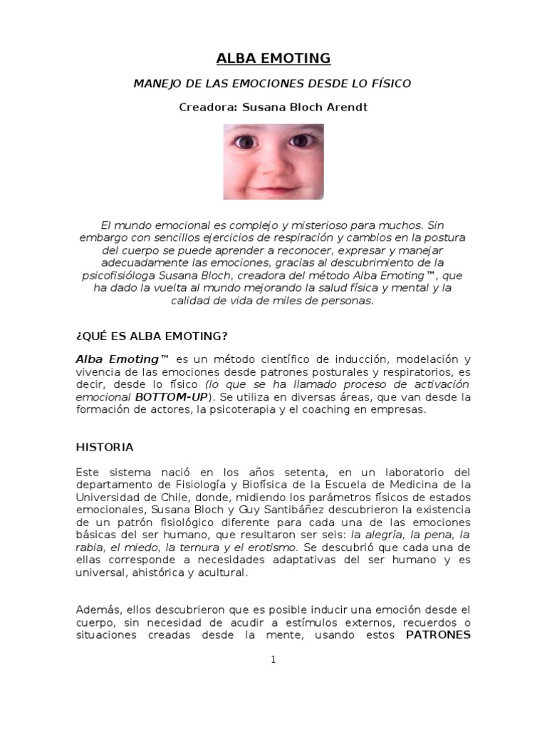 Alba Emoting | PDF | Respiración | Las emociones