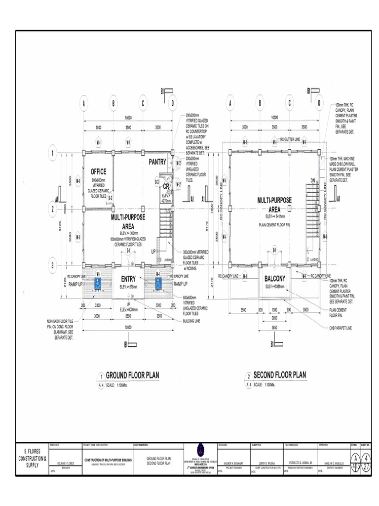 Multi-Purpose Building Plans | PDF