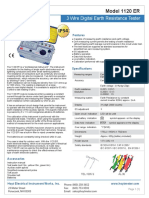 Model 1120 ER 3-Wire Digital Earth Resistance Tester