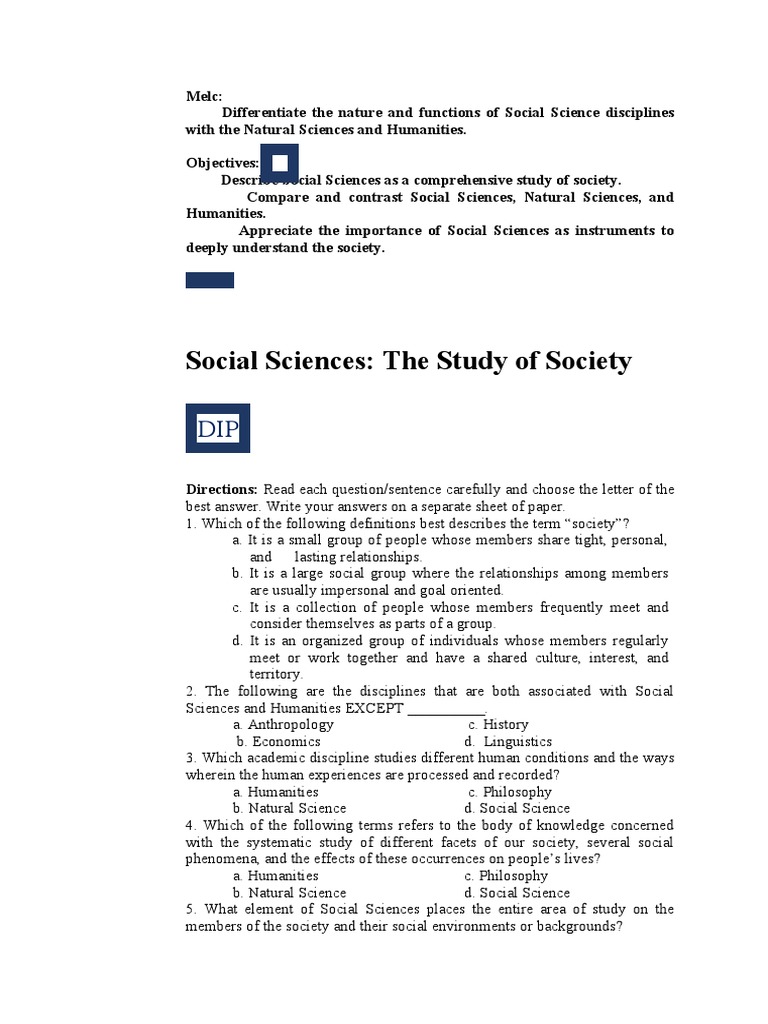Understanding Social Sciences and Society | PDF | Science | Social Sciences