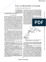 Cavitation Tests On Hydrofoils in Cascade: (A) Experiment