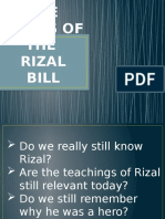 The Trials of The Rizal Bill