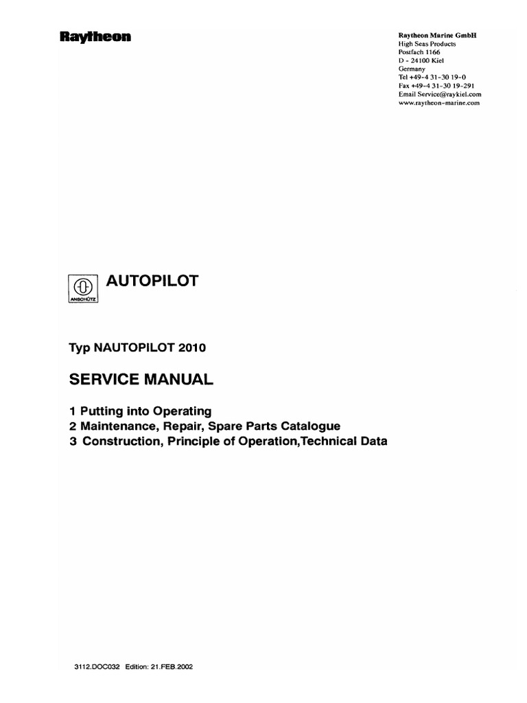 Autopilot - Service - NP2010 - Raytheon | PDF