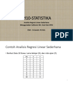 M10 Analisis Regresi Sederhana Dengan Ms. Excel Dan SPSS