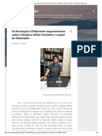 De Revolução À Ditabranda Negacionismos Sobre A Ditadura Militar Brasileira e o Papel Do Historiador