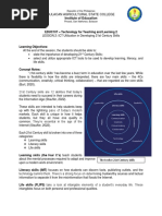 Educ107 - Lesson 2 - 21ST Century Skills