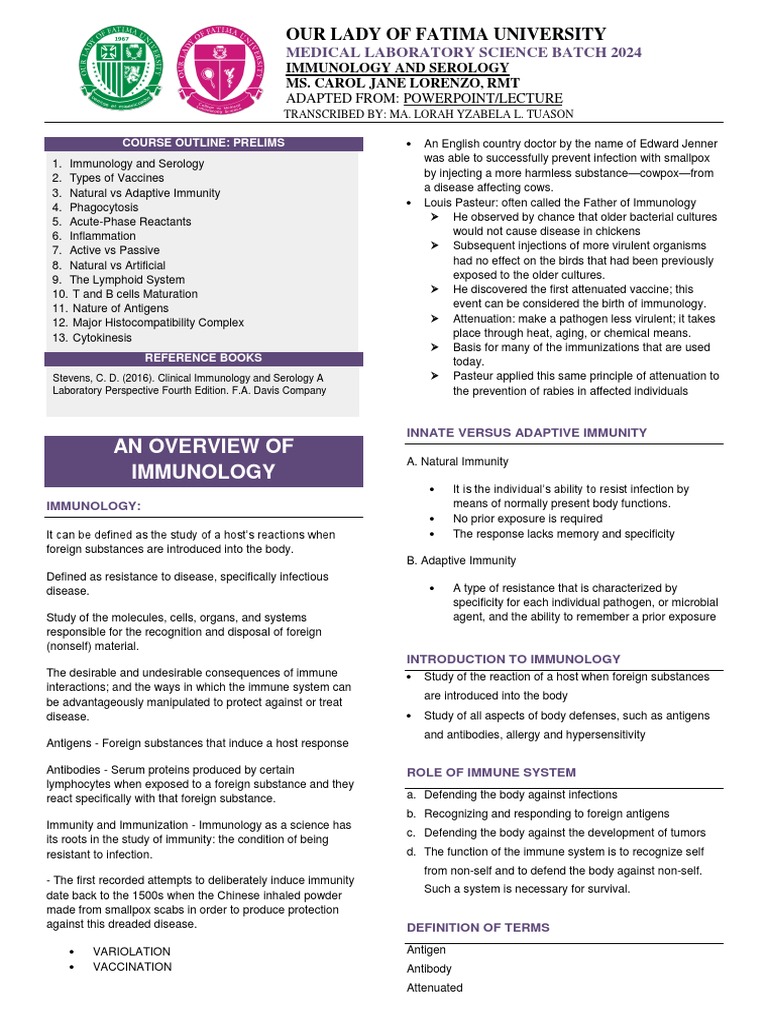 Imse Trans Prelim | PDF | T Helper Cell | T Cell