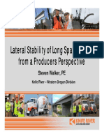 Lateral Stability of Long Span Girders From A Producers Perspective