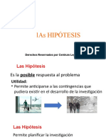 Las hipótesis en la investigación científica