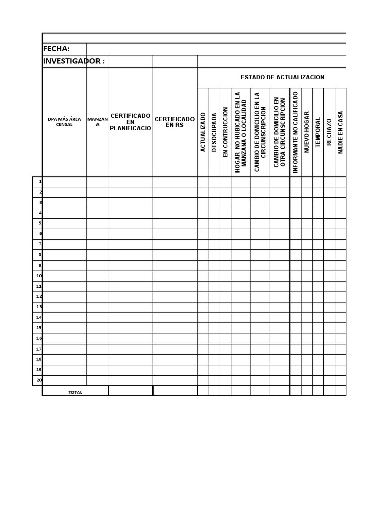 Formato Fcce | PDF