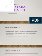 How To Write An Opening Statement