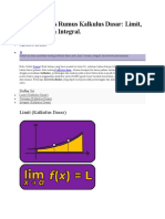 Kupas Tuntas Rumus Kalkulus Dasar