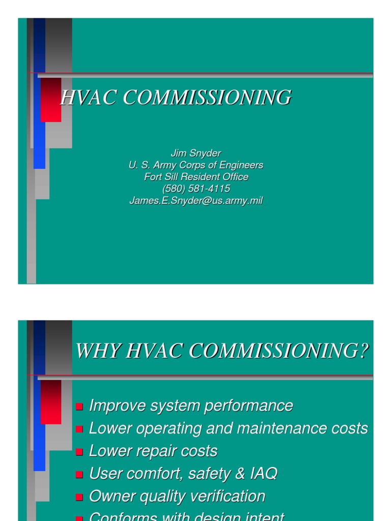 HVAC Commissioning PDF Verification And Validation General Contractor