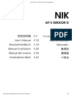 Manual Nikon AF-S Nikkor 50mm F - 1.4G