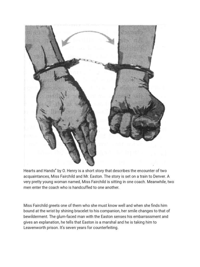 Hearts and Hands by O'Henry Summary PDF